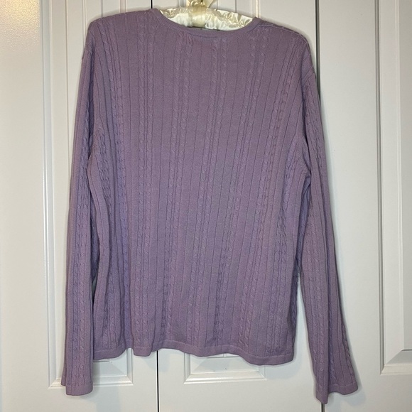 Nordstrom Lavender Knit Cardigan and Top Set - Picture 4 of 6